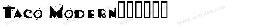 Taco Modern字体转换